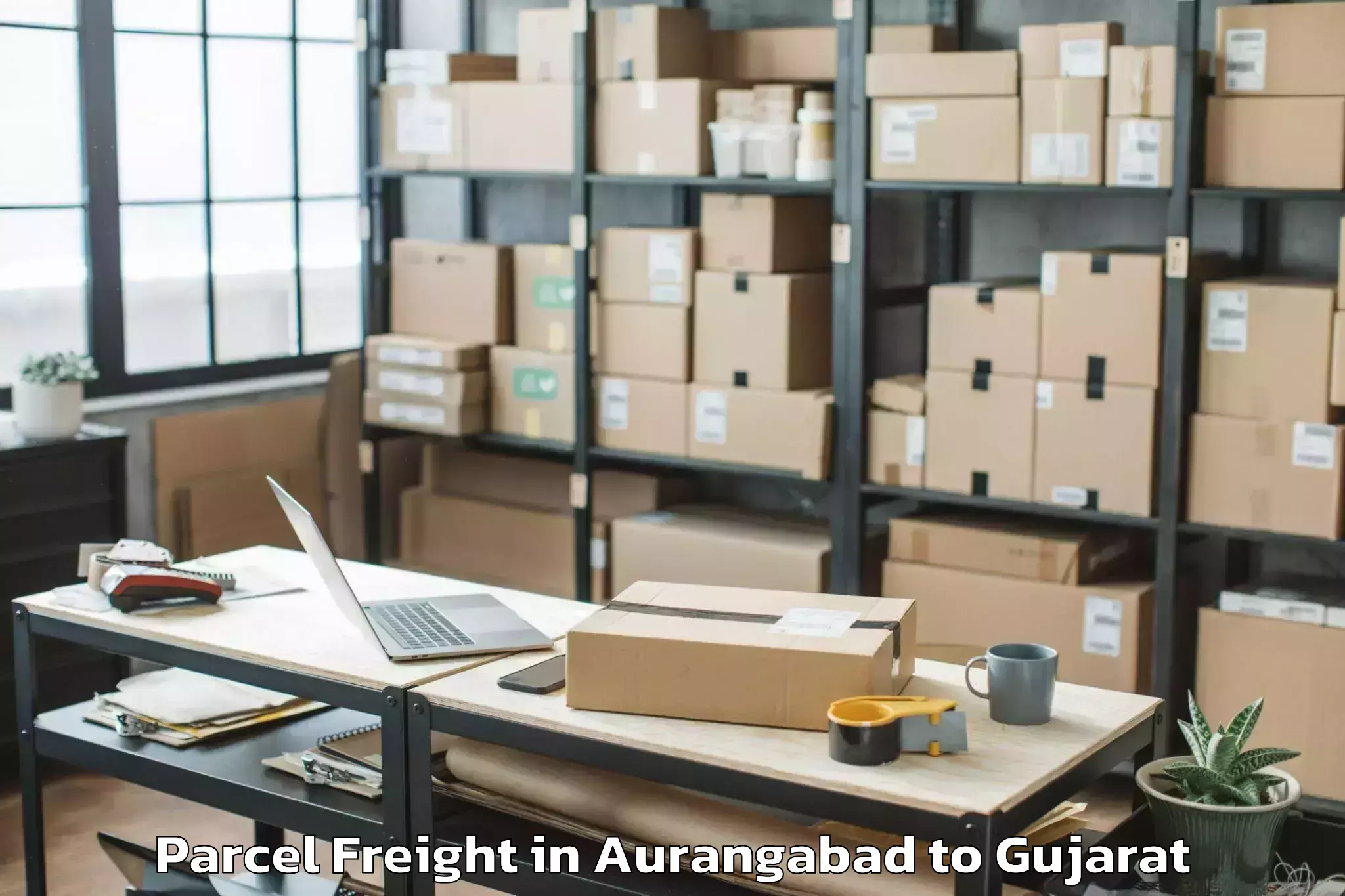 Book Aurangabad to Jambughoda Parcel Freight